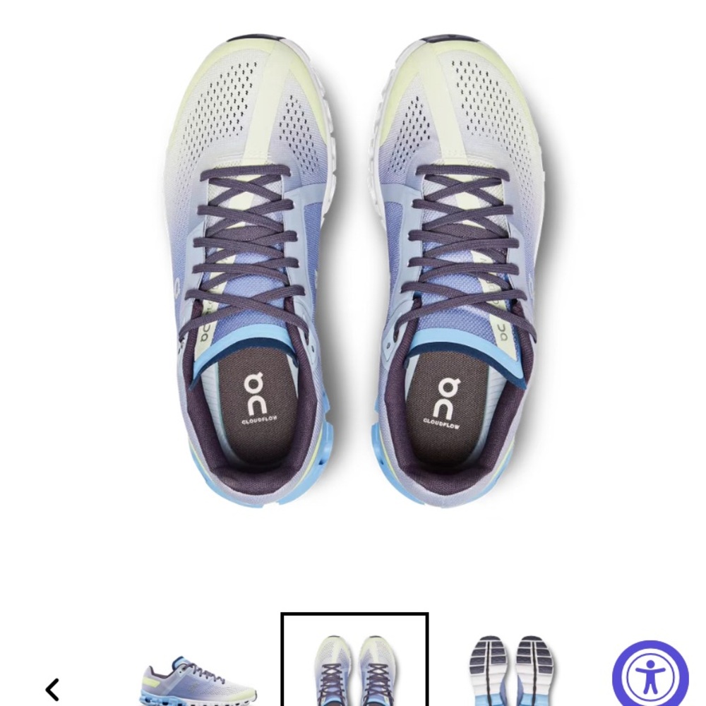 On Running Women's Cloudflow Shoes - Nimbus / Seedling.. 10’5 like new W/O box